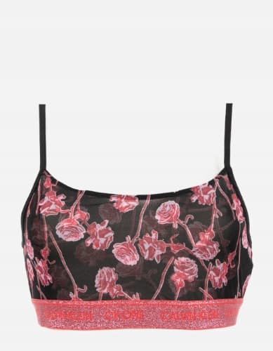 CALVIN KLEIN SORT MØNSTRET BH SOFT S 2A0E3_B* TIA