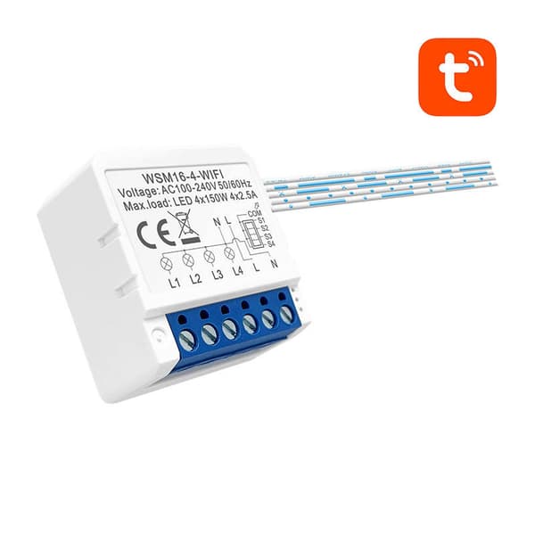 Avatto WSM16-W4 TUYA Smart väggmonterad WiFi-switch