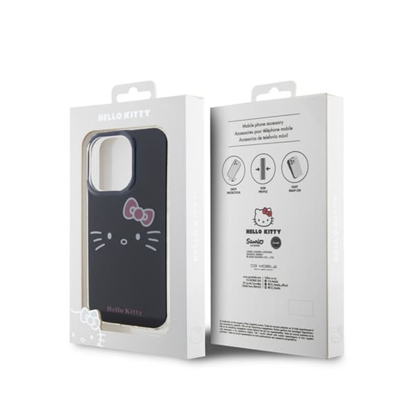Hello Kitty IML Kitty Face - iPhone 14 Pro-skal (svart)