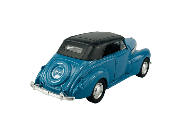 WELLY OLD TIMER 1938 OPEL KAPITAN CABRIOLET SININEN KATOLLA 1:34 43785