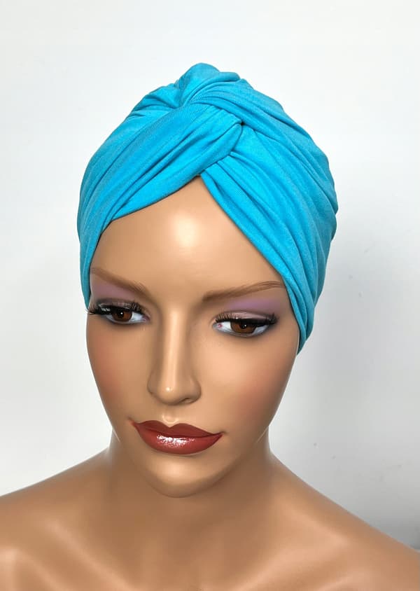 Turban Flora BM-turkos EVA DESIGN