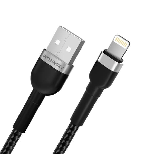 Wozinsky WNBAL1 USB-A / Lightning 2.4A -kaapeli 1 m - musta
