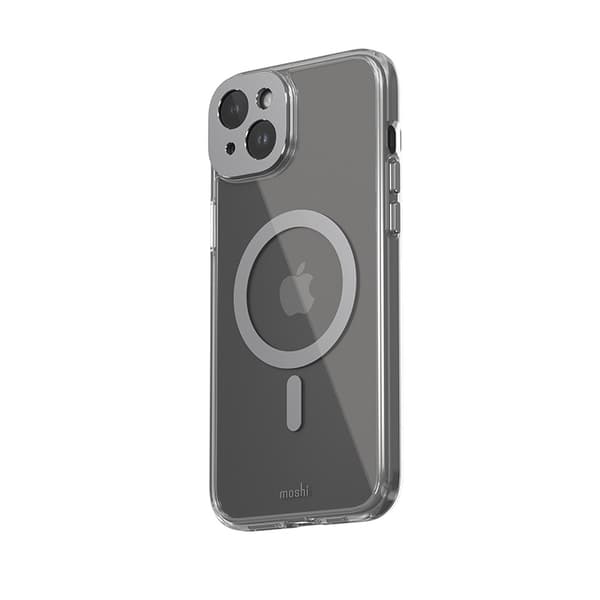 Moshi iGlaze MagSafe – iPhone 15 Plus-skal (Meteoritgrå)