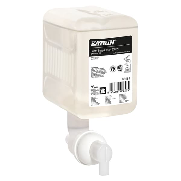 Katrin skumhandtvål 500 ml, Grön 12 st.