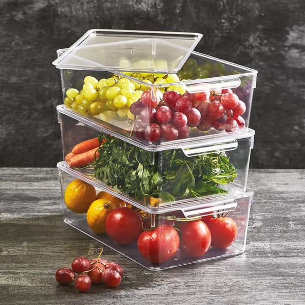 Jääkaappiorganizer kannella 32,5x20x10,5 cm