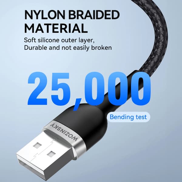 Kabel Wozinsky WNBAL2 USB-A / Lightning 2.4A 2 m - svart