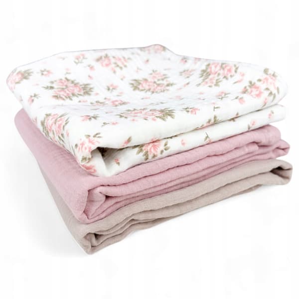 Plumeri Muslin Bleer Sæt med 3 Farver 70x70 cm