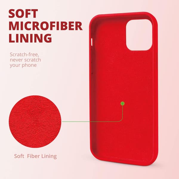 RØDT SILIKONEETUIS TIL IPHONE 13 6.1'