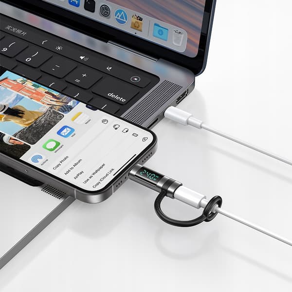MCDODO ADAPTER USB-C USB TYP C SNABBLADDNING 240W MÄTARE