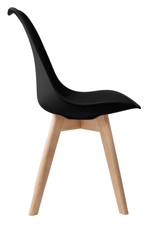 Moderne Nantes DSW stol, sort