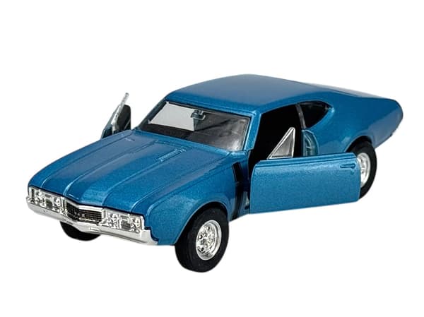 WELLY OLD TIMER 1968 OLDSMOBILE 442 BLÅ 1:34 43711