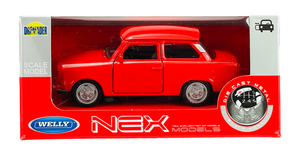 WELLY TRABANT 601 PUNAINEN 1:34 43654