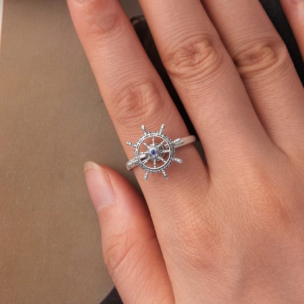 Justerbar silverring med RUMBLE, 925 silver