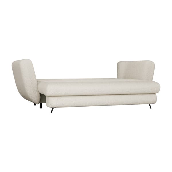 SARIS 3-SITS SOFFA MED SOFUNKTION BEIGE SVARTA BEN FÖR VARDAGSRUM