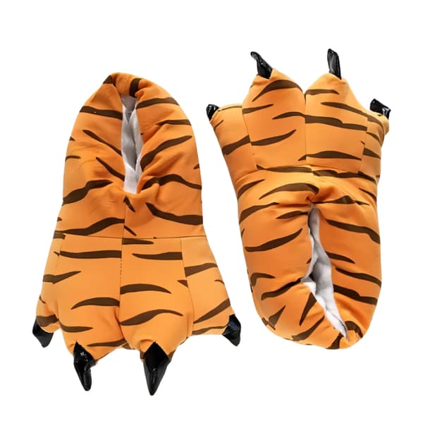 Vuxentofflor Tiger Paws 3D med klor EU 37-44