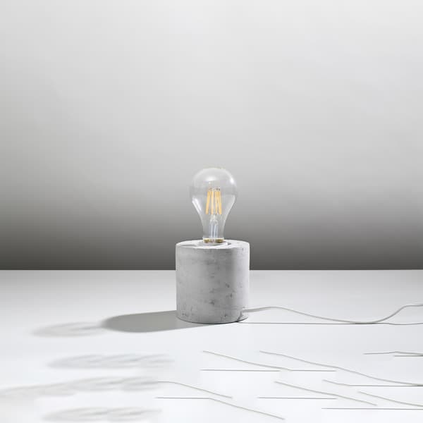 SALGADO SKRIVEBORDSLAMPE 1 E27 GRÅ BETON SOLLUX SL.0680