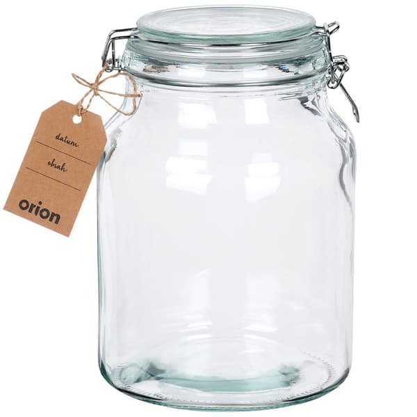Glasburk med klips IRMA 3,4 l