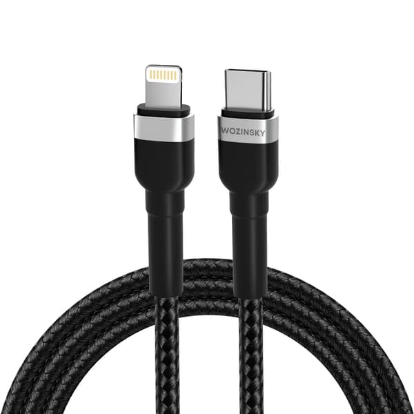 Kabel Wozinsky WNBCL1 Lightning / USB-C PD 30W 1 m - sort