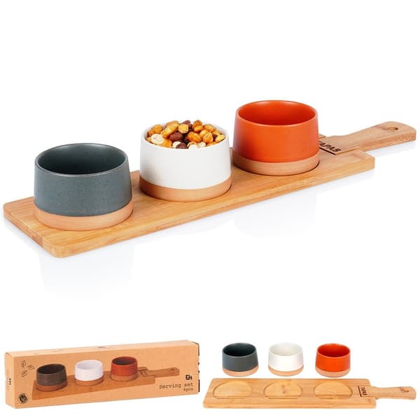 Keraamiset näkkärikulhot 48 cm 4 kpl