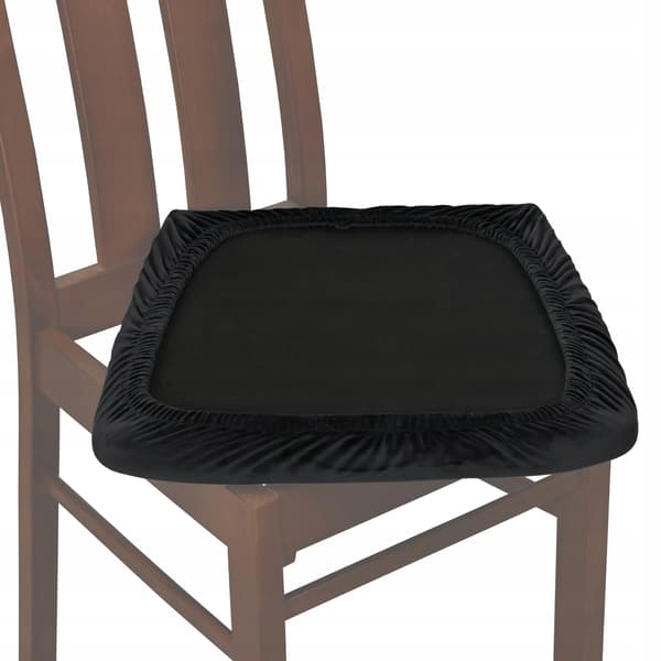 stolsätesöverdrag velour TESS svart