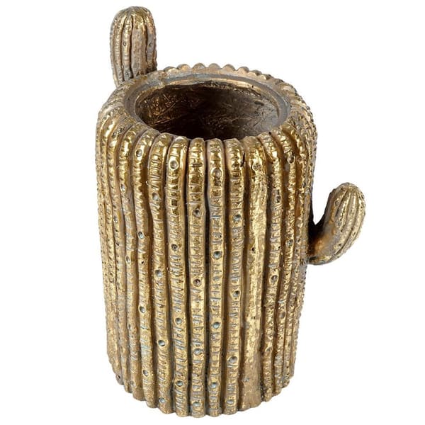 Guld kaktus krukskydd 34,5 cm