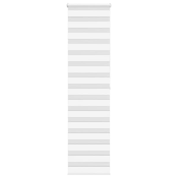 vidaXL zebrarullegardin, hvid, stofbredde 55,9 cm, polyester