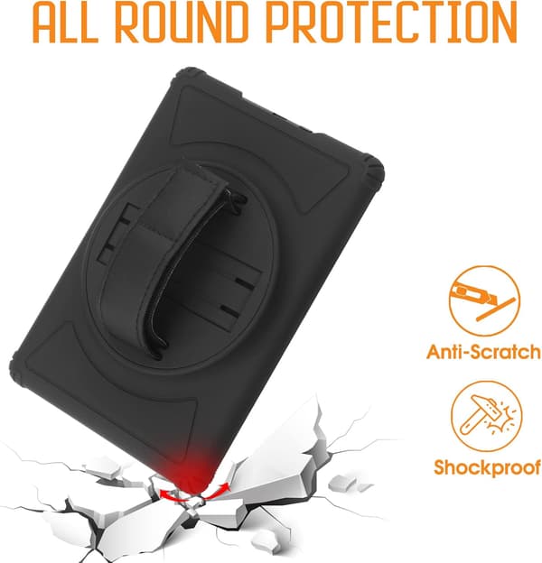 SORT ETUI MED HOLDER TIL KINDLE PAPERWHITE 11. GENERATION 6,8"