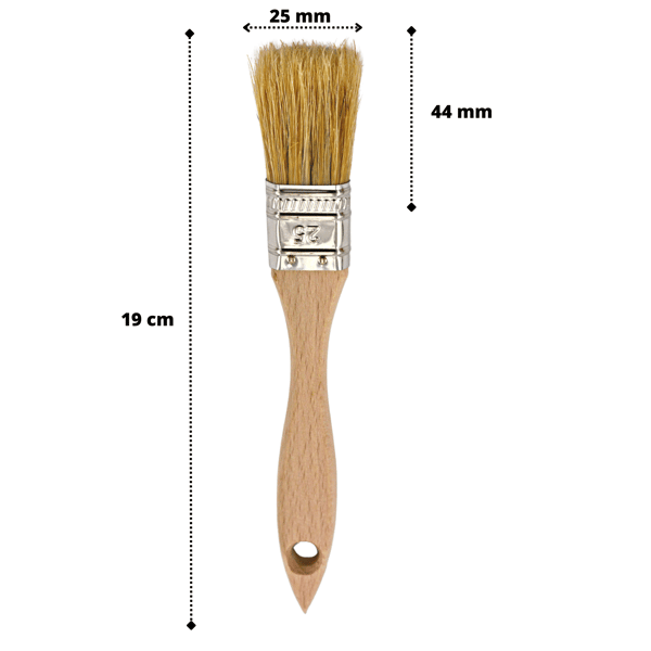 Engelsk malerpensel 25 mm universal 5 stk