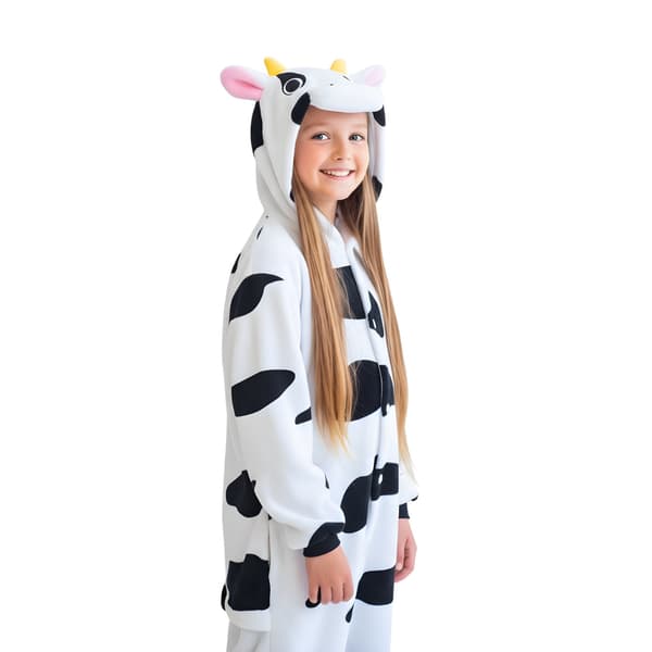 Kigurumi-pyjamas med ko, 125-135 cm