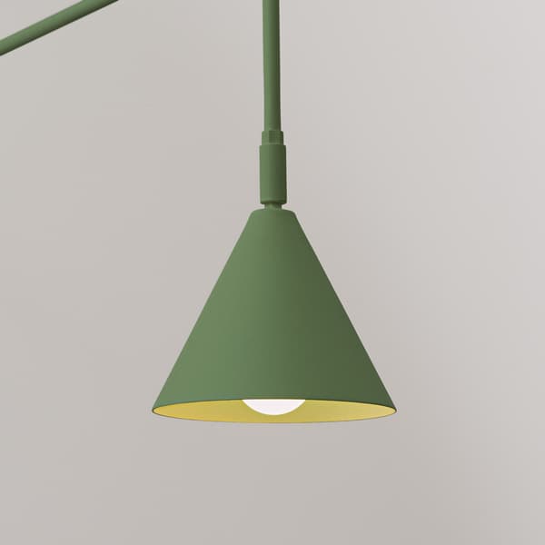 VÆGLAMPE NOX 1 E14 OLIVENGRØN SOLLUX SL.1700