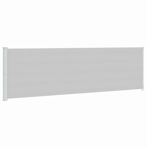 vidaXL Utfällbar sidomarkis för uteplats 180 x 600 cm grå
