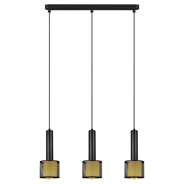 HÆNGELAMPE AMO 3 E27 SORT LYS PRESTIGE LP-0702/3L BK