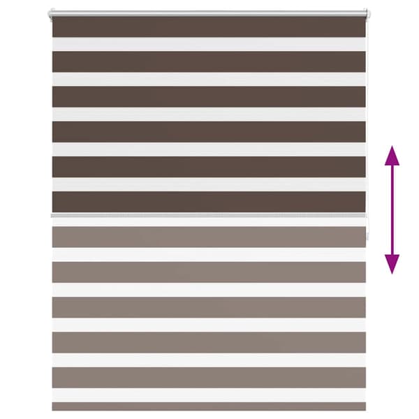 Rullgardin Zebra 120 x 175 cm Kaffe