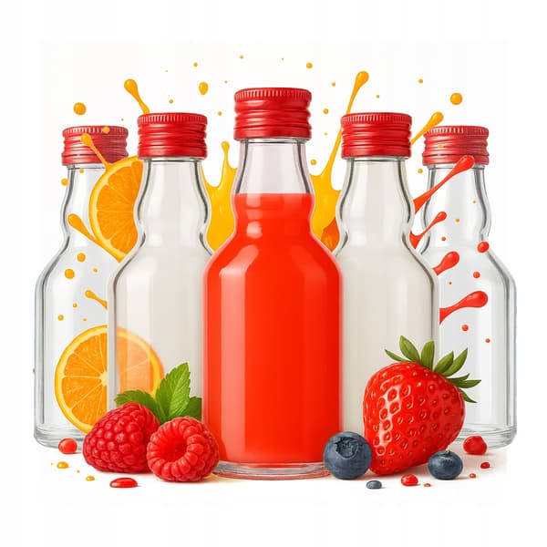 10X MINIATURFLASKE ELIXIR 50ML + LÅG LILLE GAVEFLASKE