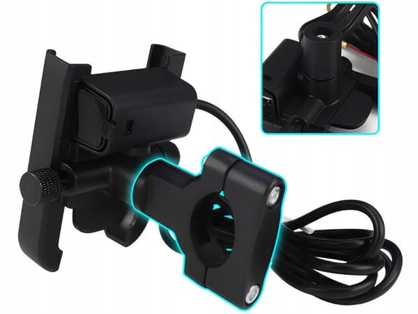 Motorcykelhållare CD-3182 USB (100)