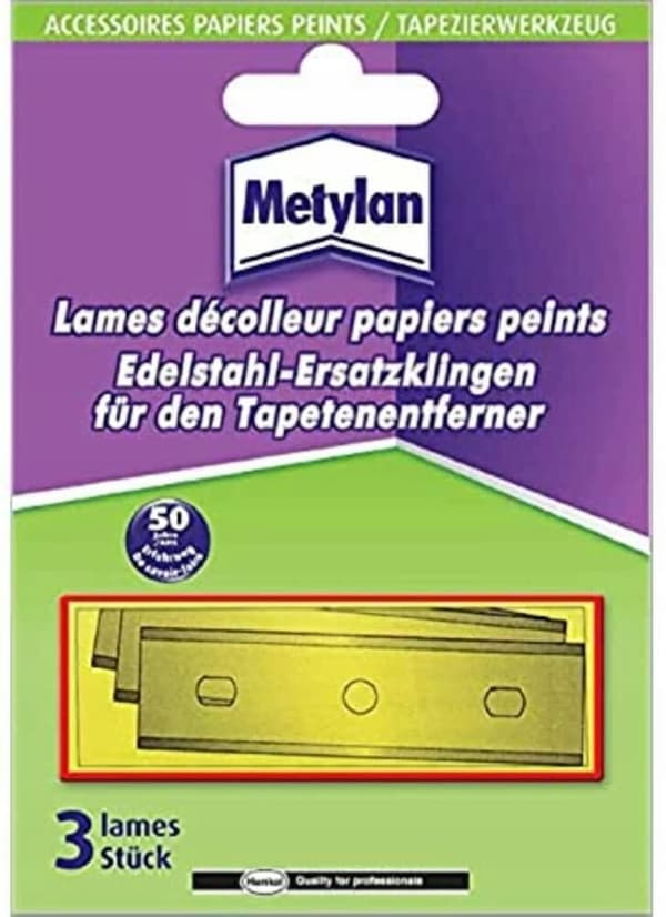 D82 METYLAN Tapetfjerningsblade 3 stk.