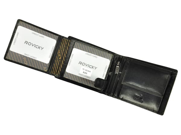Rovicky PC-103-BAR RFID läderplånbok för män