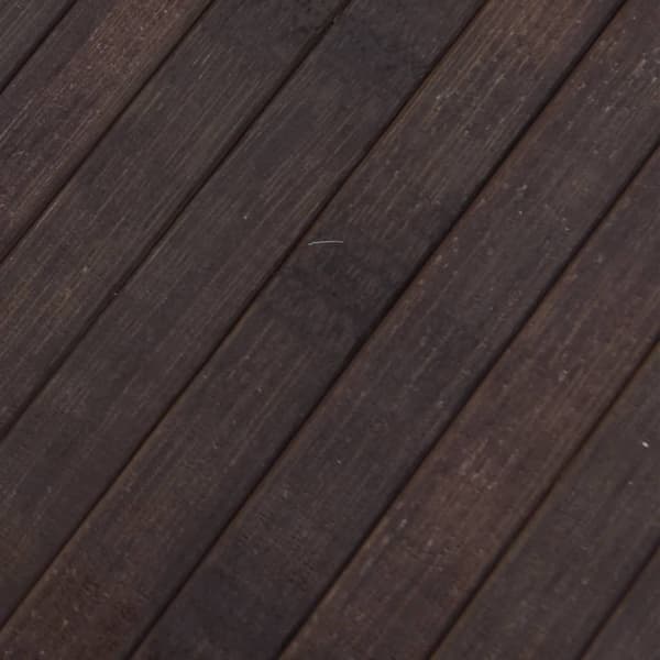 vidaXL Rund matta mörkbrun 60 cm bambu