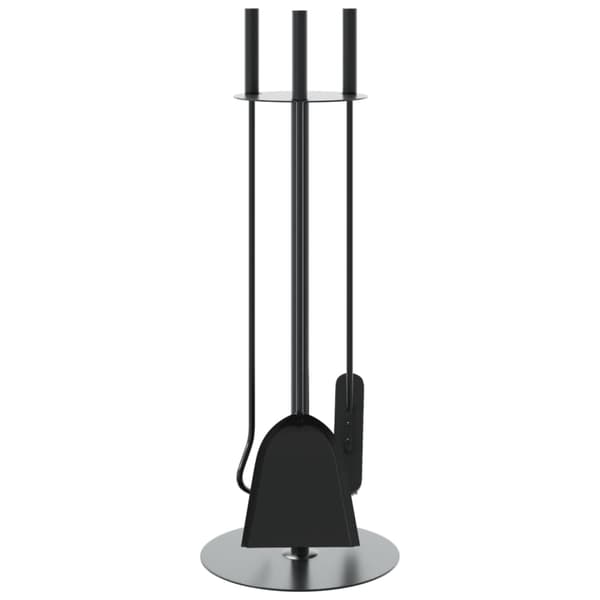 vidaXL 4-delat tillbehörsset för eldstäder 22x59 cm stål