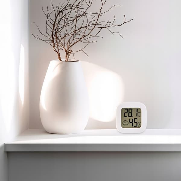 MINI VÄDERSTATION TERMOMETER HYGROMETER RUMSVÄDERSENSOR BATTERI
