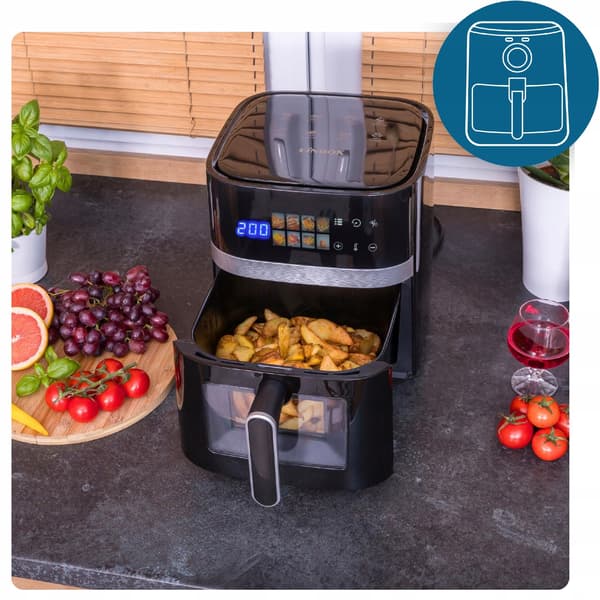 Airfryer 6L/1600W Touchpanel 8 Programmer