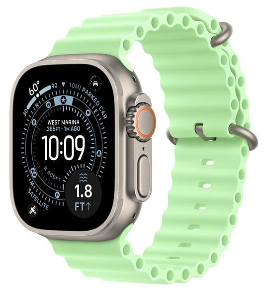 Apple Watch Ultra 49mm rannekekohennos Ocean vihreä