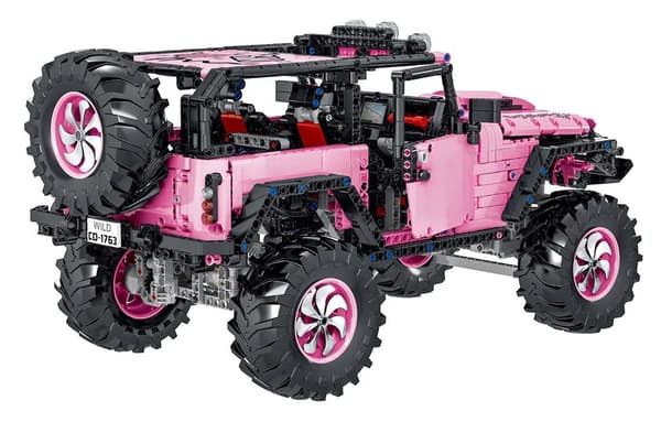 Technik OffRoad Set med 2471 terrängbilar, rosa, skala 1:8