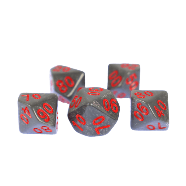 RPG Terning Ti-Sidet D10 Terning 00-90 Guardian Medallion