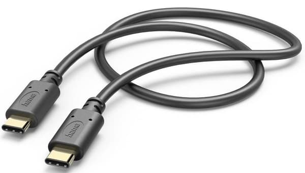 Kabel HAMA Lader/data USB-C - 1m Sort
