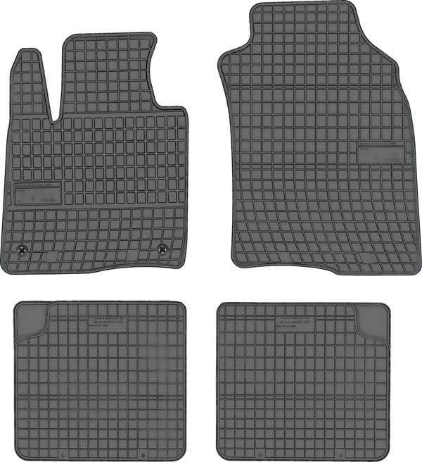 Fiat Panda Hatchback fra 03.2012 SÆT - gummimåtter + bagagerumsmåtte