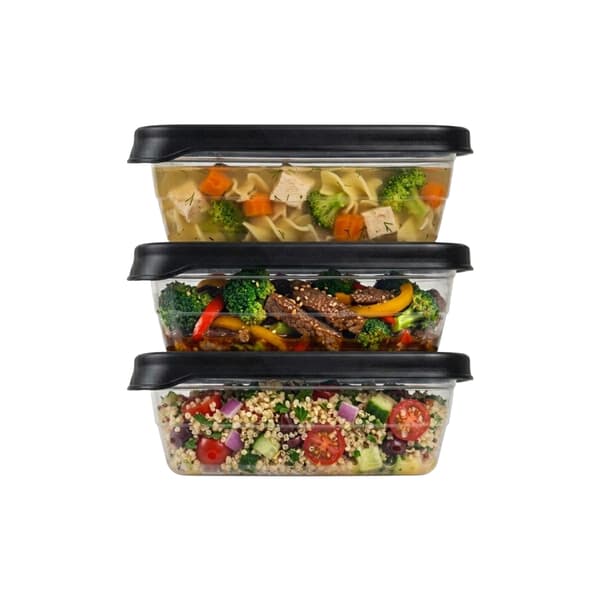 3x Matbehållare 1200ml Matlåda för skolarbete Set