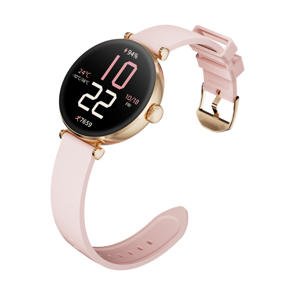 Smartur KIESLECT Pura Guld 1,19 tommer AMOLED Bluetooth 5.2 IP68