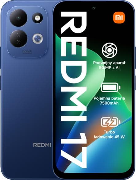 XIAOMI Redmi 17 4G (LTE) Smartphone 4GB/128GB Blå
