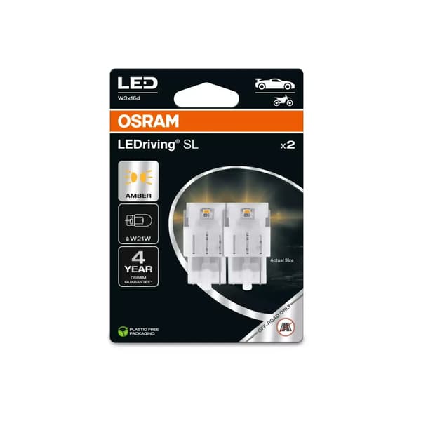LED Premium Ny W21W Amber EPACK